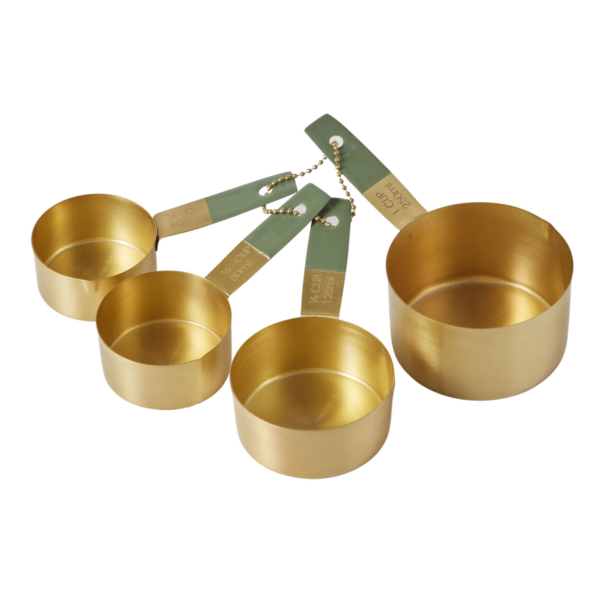 Gold Stainless Steel Measuring Cup Set of 4 - Southern Avenue Company