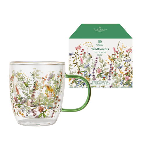 Ashdene Wildflowers Forest Glass Mug