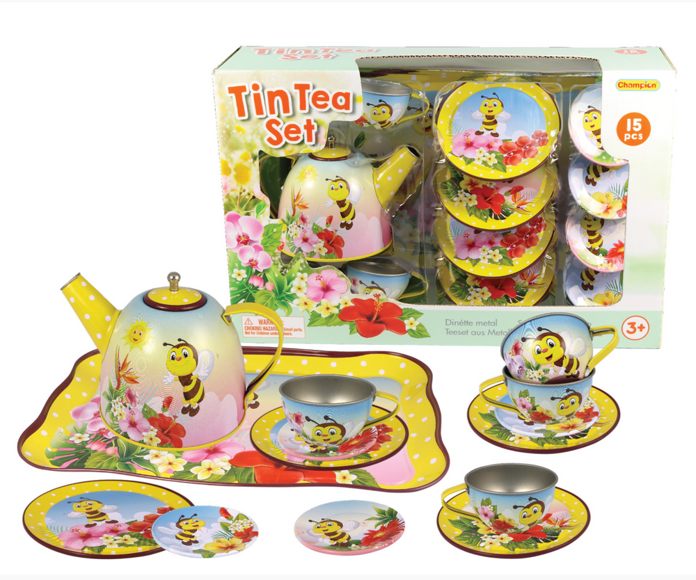 Bee Children's Tin Tea Set