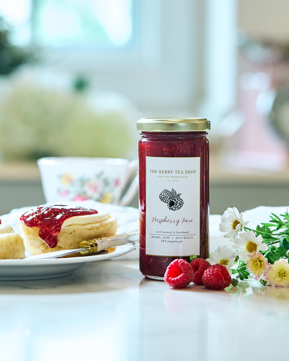 The Berry Tea Shop Handmade Raspberry Jam