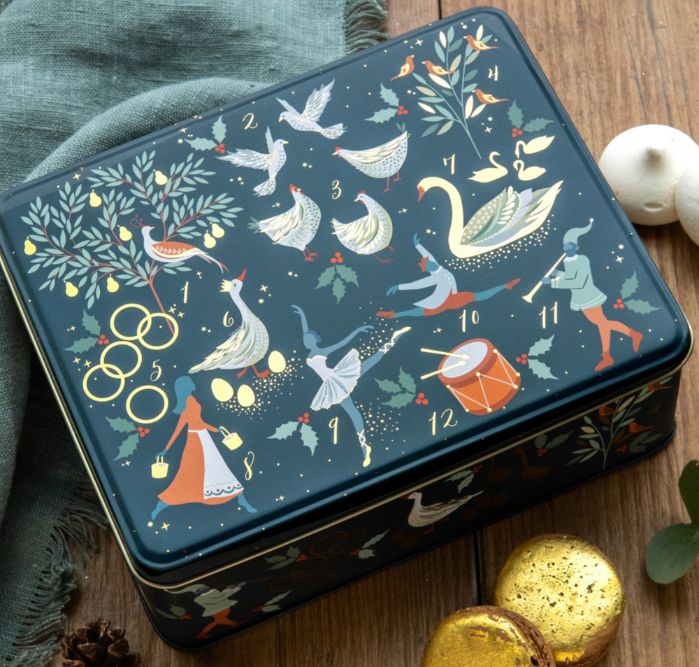 Sara Miller '12 Days of Christmas' Biscuit Tin