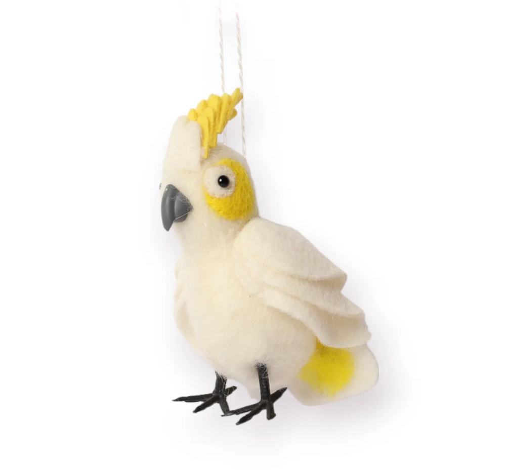 La La Land Cockatoo Felt Bauble