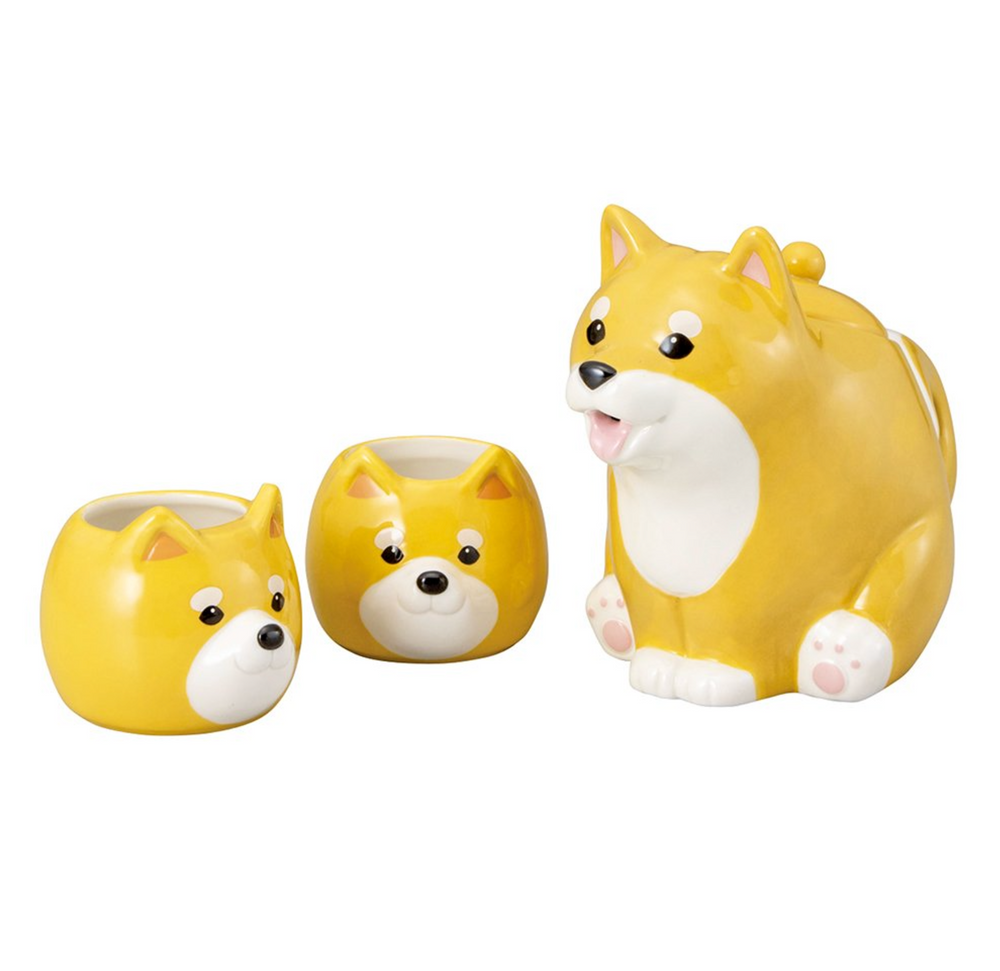 Shiba Puppies Tea Set