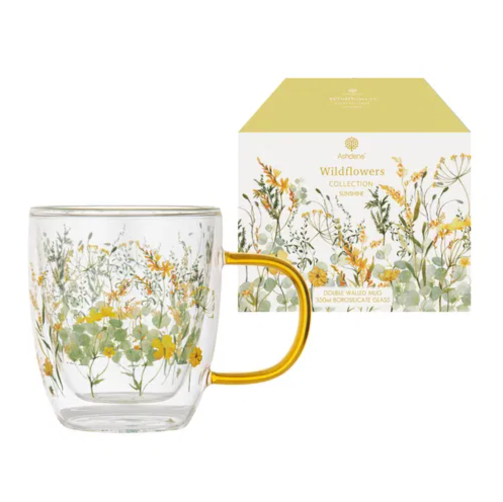 Ashdene Wildflowers 'Sunshine' Double-Walled Mug