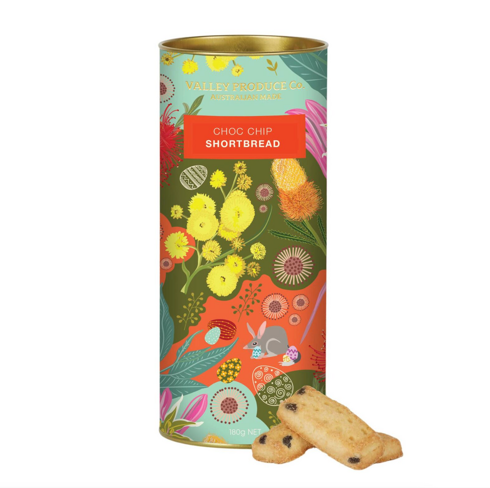 Vally Produce Company Choc Chip Shortbread Tube 180g