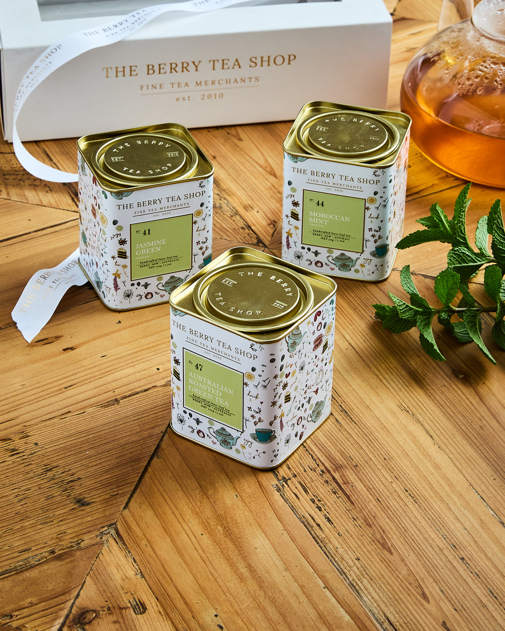 The Berry Tea Shop Tea Gift Trio - Green Tea