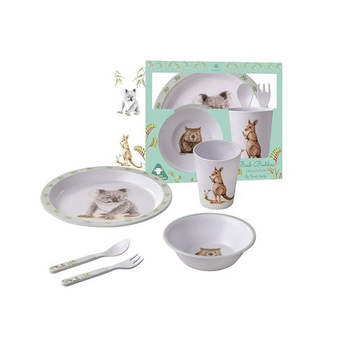 Ashdene Bush Buddies 5 Piece Kids Dinner Set